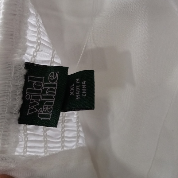 Wild Fable Elegant White Strapless Dress Ruched Flared Pleated Skirt Plus Size - Picture 7 of 12